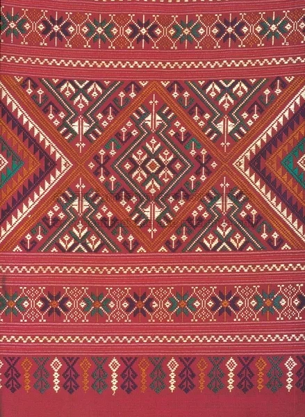Central plains Thai textile cloth with regional woven motifs