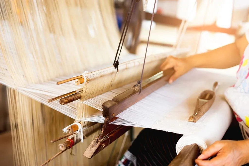 Thai textile fibers and cloth character for cotton, silk, and contemporary fashion