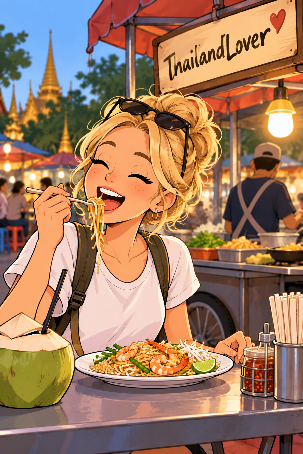 Thai street food stall