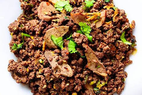 Northern Thai larb khua