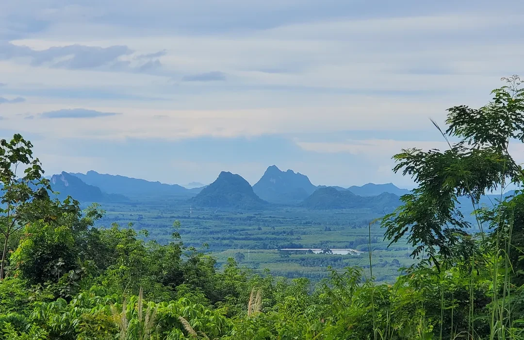 Rainforest and limestone mountains in Namtok Si Khit National Park