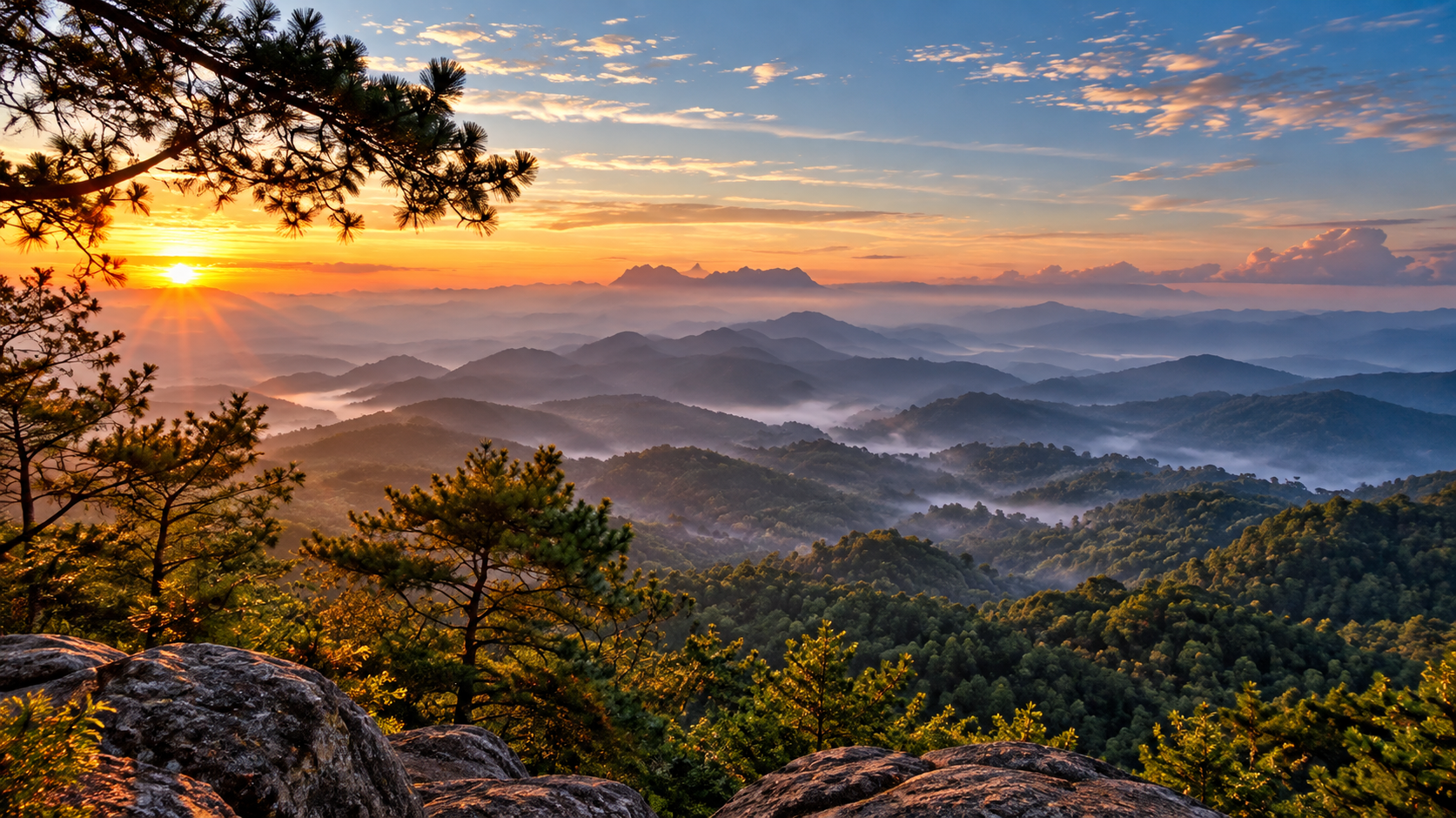 Pha Daeng National Park in Chiang Mai Thailand