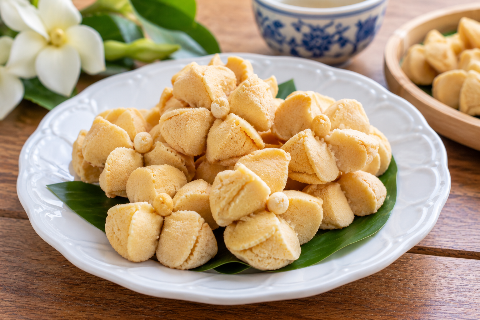 Kleep Lamduan, Thai flower-shaped sweets