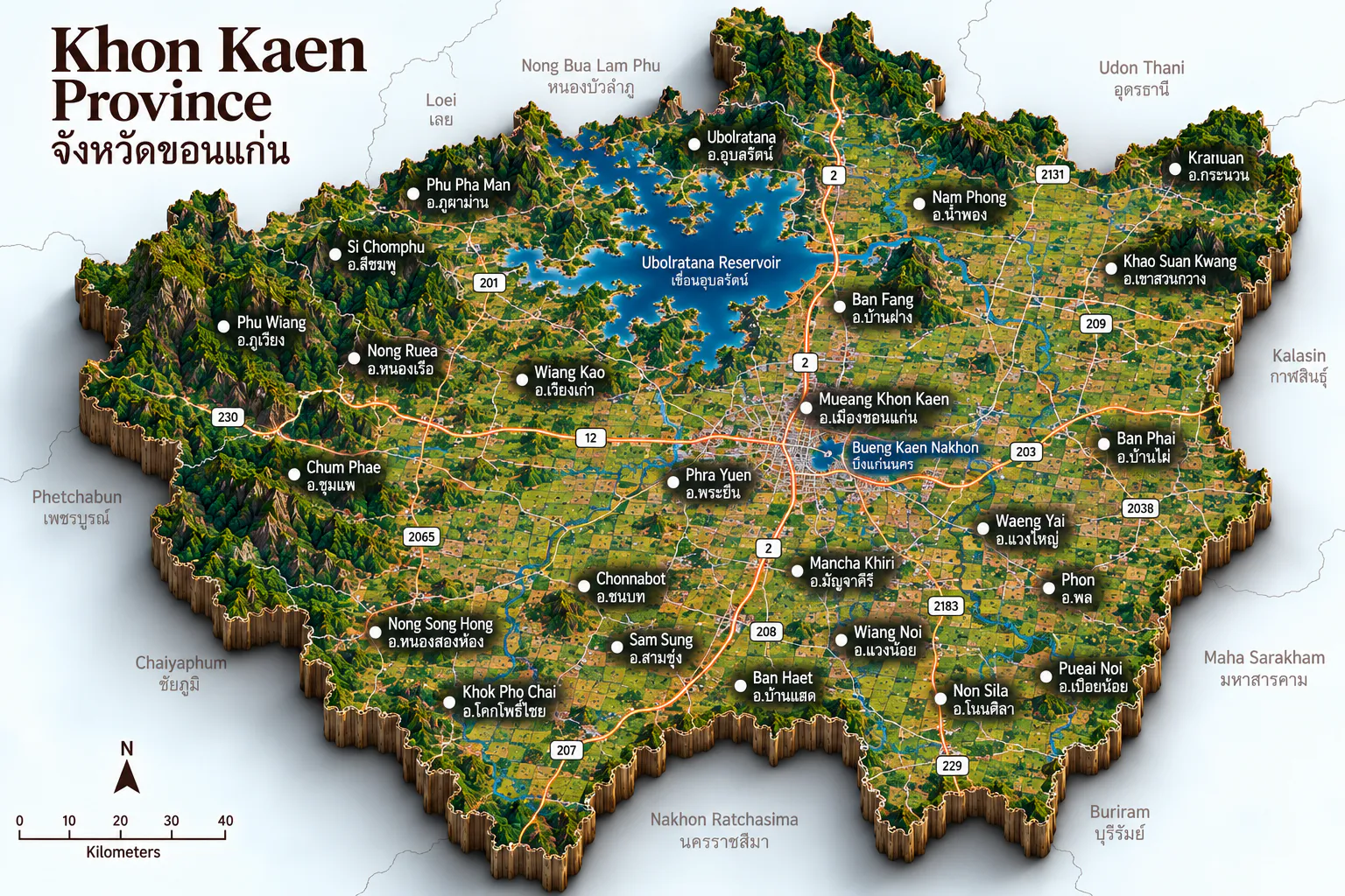 Khon Kaen landscape