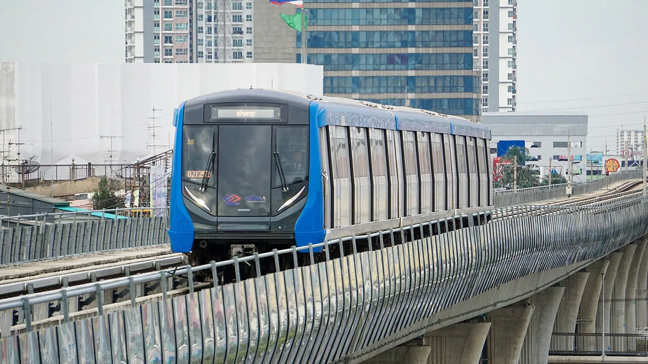 MRT Blue Line train in Bangkok