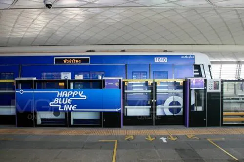 MRT Blue Line station in Bangkok